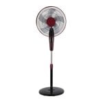 Standventilator IluminaShop 55W 5x2 Flügel 3 Stufen Fernbedienung Timer Höhenverstellbar