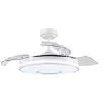 Deckenventilator mit LED-Licht Iluminashop 48W 3 Einklappbare Flügel 6 Stufen Fernbedienung