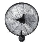 Iluminashop Ventilador de Pared 120W Negro/Plata
