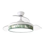 Iluminashop Ventilador de Techo con Luz LED y Mando 72W Blanco Motor DC