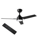 Ventilatore da Soffitto con Luce Jata JVTE4234 40W 106cm 6 Velocità Silenzioso Telecomando Funzione Inverno