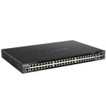 Switch Gestionado L3 D-Link DGS-1520-52MP Gigabit POE 1U Noir