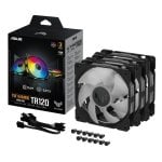 ASUS TUF Gaming TR120 ARGB Fan Triple Pack Ventilador Suplementario 120mm Negro ASUS TUF Gaming TR120 ARGB Fan Triple Pack Ventilador Suplementario 120mm Negro