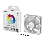 ASUS TUF Gaming TR120 ARGB Fan Single Pack Ventilador Suplementario 120mm Blanco ASUS TUF Gaming TR120 ARGB Fan Single Pack Ventilador Suplementario 120mm Blanco