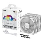 ASUS TUF Gaming TR120 ARGB Fan Triple Pack Ventilador Suplementario 120mm Blanco ASUS TUF Gaming TR120 ARGB Fan Triple Pack Ventilador Suplementario 120mm Blanco