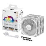 ASUS TUF Gaming TR120 ARGB Reverse Fan Triple Pack Ventilador Suplementario 120mm Blanco ASUS TUF Gaming TR120 ARGB Reverse Fan Triple Pack Ventilador Suplementario 120mm Blanco