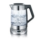 Severin WK 3479 Hervidor de Té/Agua Digital Deluxe 3000W 1.5L Acero Inoxidable/Cristal