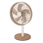 Iluminashop 349561 Ventilador de Sobremesa 45W Blanco/Haya
