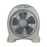 Tischventilator IluminaShop 349586 45W 5 Flügel 3 Stufen Timer Grau