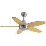 Create Wind Flowood Ventilador de Techo Silencioso 107cm de Diámetro 60W Sin Luz Sin Wi-Fi Níquel Create Wind Flowood Ventilador de Techo Silencioso 107cm de Diámetro 60W Sin Luz Sin Wi-Fi Níquel