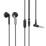 Kopfhörer Muvit E56 mit Kabel 3.5 mm, Mikrofon, ergonomisch, nachhaltig, Schwarz