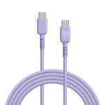 Muvit For Change Câble USB-C vers USB-C 3A/60W 1,2m Lavande Muvit For Change Câble USB-C vers USB-C 3A/60W 1,2m Lavande