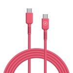 Câble Muvit For Change USB-C vers USB-C 3A/60W 1,2m Magenta Câble Muvit For Change USB-C vers USB-C 3A/60W 1,2m Magenta