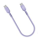 Muvit For Change Câble USB-C vers USB-C 3A/60W 0,2m Lavande Muvit For Change Câble USB-C vers USB-C 3A/60W 0,2m Lavande