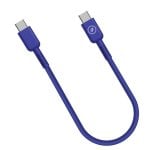 Câble Muvit For Change USB-C vers USB-C 3A/60W 0,2m Bleu Câble Muvit For Change USB-C vers USB-C 3A/60W 0,2m Bleu