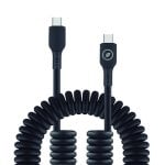 Câble bouclé Muvit For Change USB-C vers USB-C 3A/60w 1,2m Noir Câble bouclé Muvit For Change USB-C vers USB-C 3A/60w 1,2m Noir