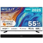 Nilait Prisma NI-55UB7001S 55" LED + Nilait Harmony Sound bar Barra de Som Bluetooth 2.0 30W