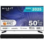 Nilait Luxe NI-50UB8001SE 50" QLED + Nilait Harmony Sound bar Barra de Som Bluetooth 2.0 30W Nilait Luxe NI-50UB8001SE 50" QLED + Nilait Harmony Sound bar Barra de Som Bluetooth 2.0 30W