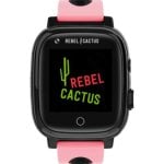Rebel Cactus GO 4G GPS Bluetooth 41mm Ecrã TFT Rosa IP67 Resistência à Água Crianças SOS