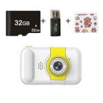 Kinsi X101 Cámara Infantil 2.4" 40MP con Tarjeta SD de 32GB y Objetivo Abatible Blanco Kinsi X101 Cámara Infantil 2.4" 40MP con Tarjeta SD de 32GB y Objetivo Abatible Blanco