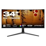 JAPANNEXT JN-IPSC34UWQHDR-C65W-H 34" LED IPS UltraWide QHD FreeSync gebogen USB-C