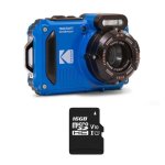 Cámara Subacuática Kodak PIXPRO WPZ2 16MP WiFi Azul + Tarjeta SD 16GB