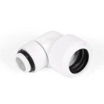 Alphacool Eiszapfen 16mm HardTube Racor de Compresión Giratorio 90º G1/4 Blanco