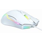 Kinsi CW905 Ratón Óptico Gaming RGB 6400DPI Blanco