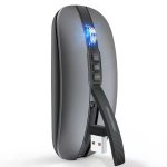 Kinsi G590 Ratón Óptico Inalámbrico Ultra Delgado Silencioso 2400DPI Negro