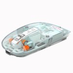 Kinsi M133 Ratón Óptico Inalámbrico 2400DPI Transparente
