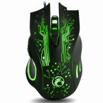 Kinsi X9 Ratón Óptico Gaming RGB 2400DPI Negro