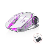 Kinsi Q13 Ratón Inalámbrico Gaming RGB 1600DPI Rosa