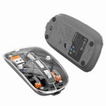 Kinsi M233 Ratón Inalámbrico Transparente Gris