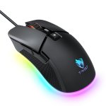 Kinsi G590 Ratón Gaming Mecánico RGB 7200DPI Negro