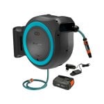 Gardena Akku-Schlauchtrommel Powerroll XXL Automatic 40 m, blau