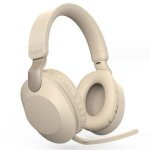 Kinsi MS-B2 Auriculares Inalámbricos Bluetooth de Oficina con Micrófono Plegable Giratorio Rojos