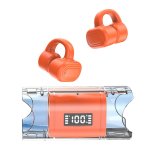Kinsi T36 Auriculares Inalámbricos Bluetooth con Pantalla Digital Naranjas