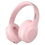 Kinsi H&SV5 Auriculares Inalámbricos Bluetooth/Jack3.5/USB-C/Tarjeta TF Rosas