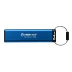 Kingston Technology IronKey Keypad 200 Clé USB 64 Go USB Type A 3.2 Gen 1 (3.1 Gen 1) Bleu Kingston Technology IronKey Keypad 200 Clé USB 64 Go USB Type A 3.2 Gen 1 (3.1 Gen 1) Bleu
