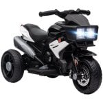 Homcom Moto Eléctrica con Luces y Música para Niños De +3 Años Negro