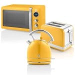 Swan strp2070yelneu Retro Frühstücksset Wasserkocher + Toaster + Mikrowelle gelb Swan strp2070yelneu Retro Frühstücksset Wasserkocher + Toaster + Mikrowelle gelb