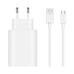 Vivo Flash Charge 44W 4A Schnellladegerät + USB-A auf USB-C Kabel Weiß