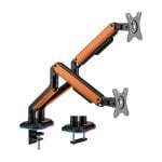 Aisens Soporte de Mesa RGB Gaming Giratorio e Inclinable para Monitor/TV 9Kg de 17" a 32" Naranja Aisens Soporte de Mesa RGB Gaming Giratorio e Inclinable para Monitor/TV 9Kg de 17" a 32" Naranja