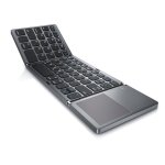 Kinsi B03 Teclado Bluetooth Tríptico Plegable Delgado Negro Qwerty USA