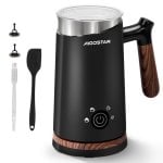 Aigostar Espumador de Leche Eléctrico 300ml 500W Negro