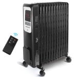 Aigostar Radiador de Aceite de 13 Elementos 2500W con Pantalla de Control LED Negro