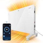 Aigostar Radiador Electrico de Bajo Consumo 3 Modos Conexión Wi-Fi 2000W Blanco