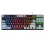 Kinsi K10 Teclado Gaming de 87 Teclas con Luz RGB Negro Qwerty USA