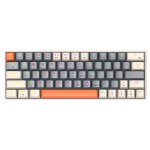 Kinsi T30 Teclado Mecánico Gaming con 63 Teclas y Luces RGB Ajustable Gris Qwerty USA