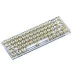 Kinsi T40 Teclado Mecánico Gaming con 68 Teclas Transparentes Amarillo Qwerty USA